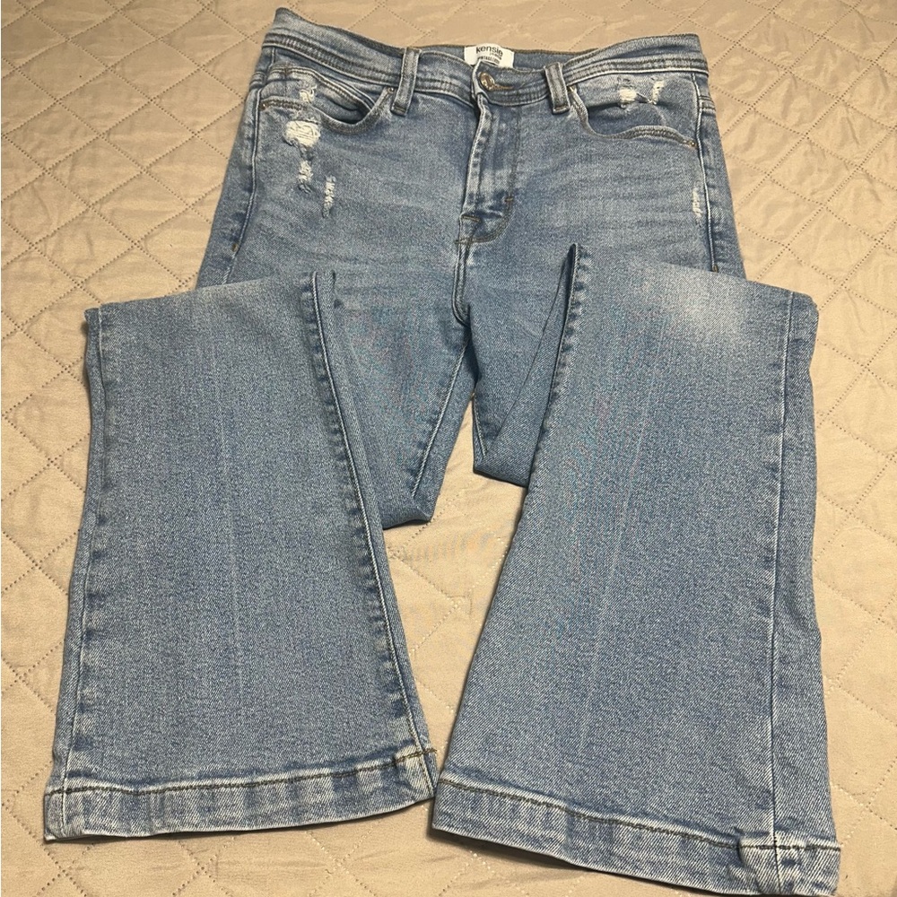 Kensie Light Blue Boot Cut Jeans - Picture 3 of 7